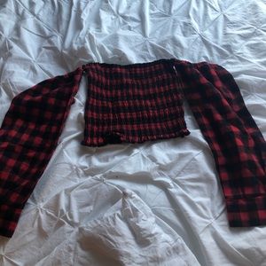 Princess Polly Plaid Crop Top